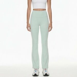 Aritzia TNAbutter Green Bootcut Legging